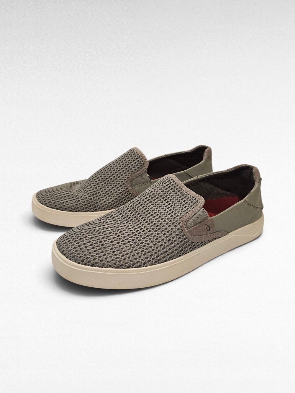 Olukai Lae'ahi Gray Mesh Slip On Sneakers Size 8.5